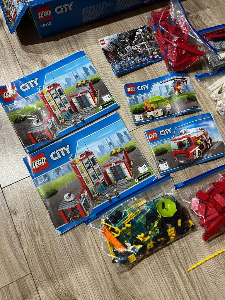 Klocki LEGO city remiza strażacka