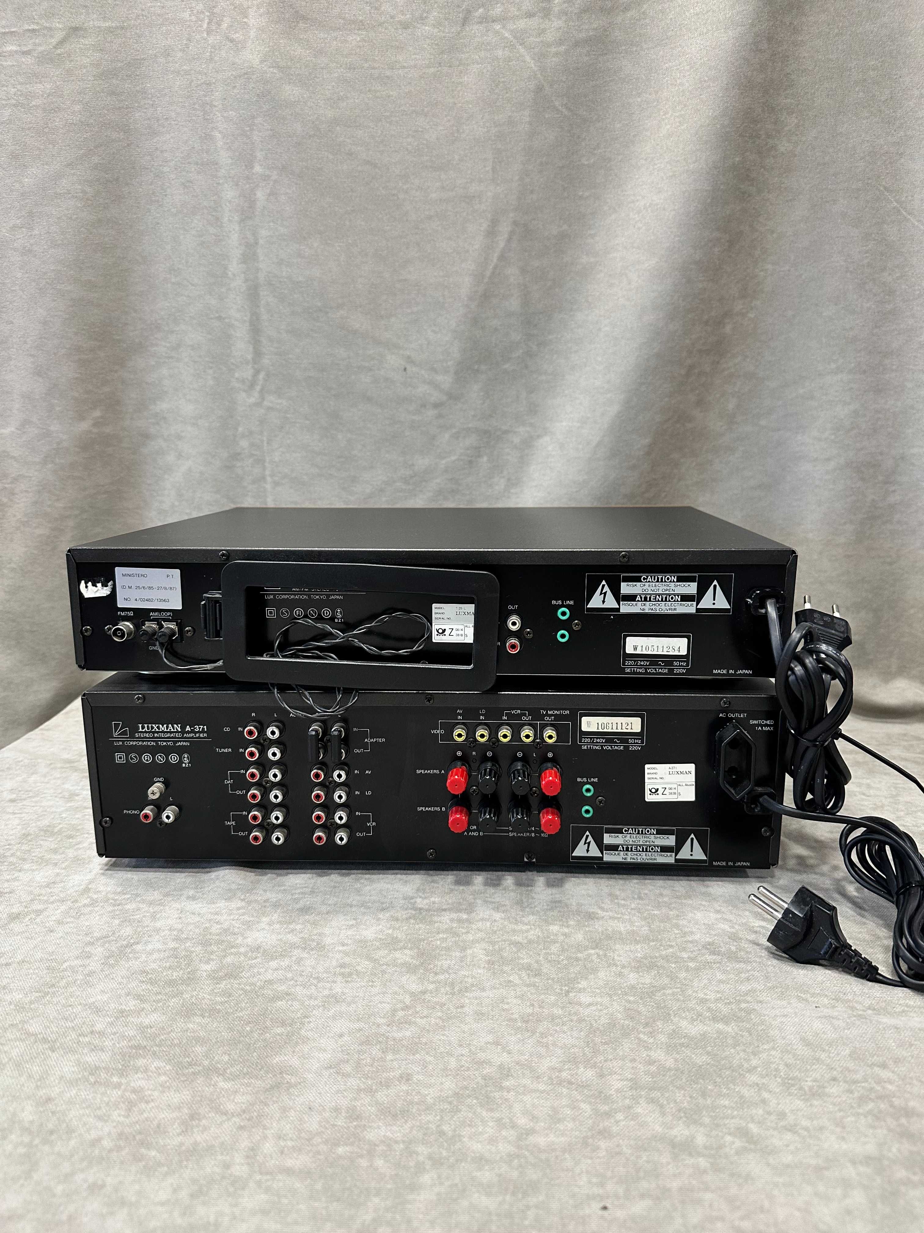 Zestaw Stereo LUXMAN wzmacniacz A-371, Tuner Luxman T - 351 T