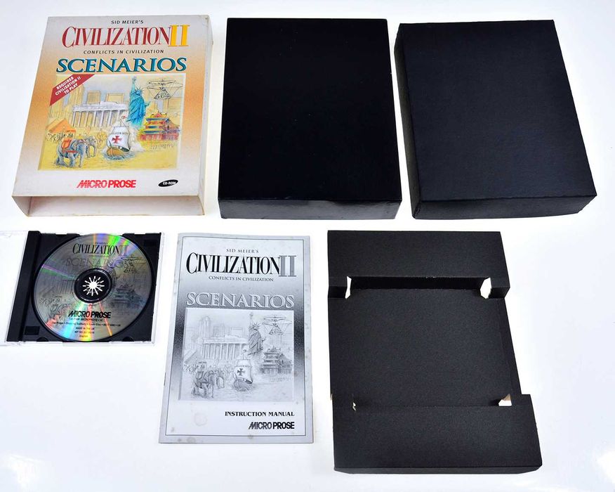 Sid Meier's CIVILIZATION II: Scenarios - duży big box, MicroProse 1996