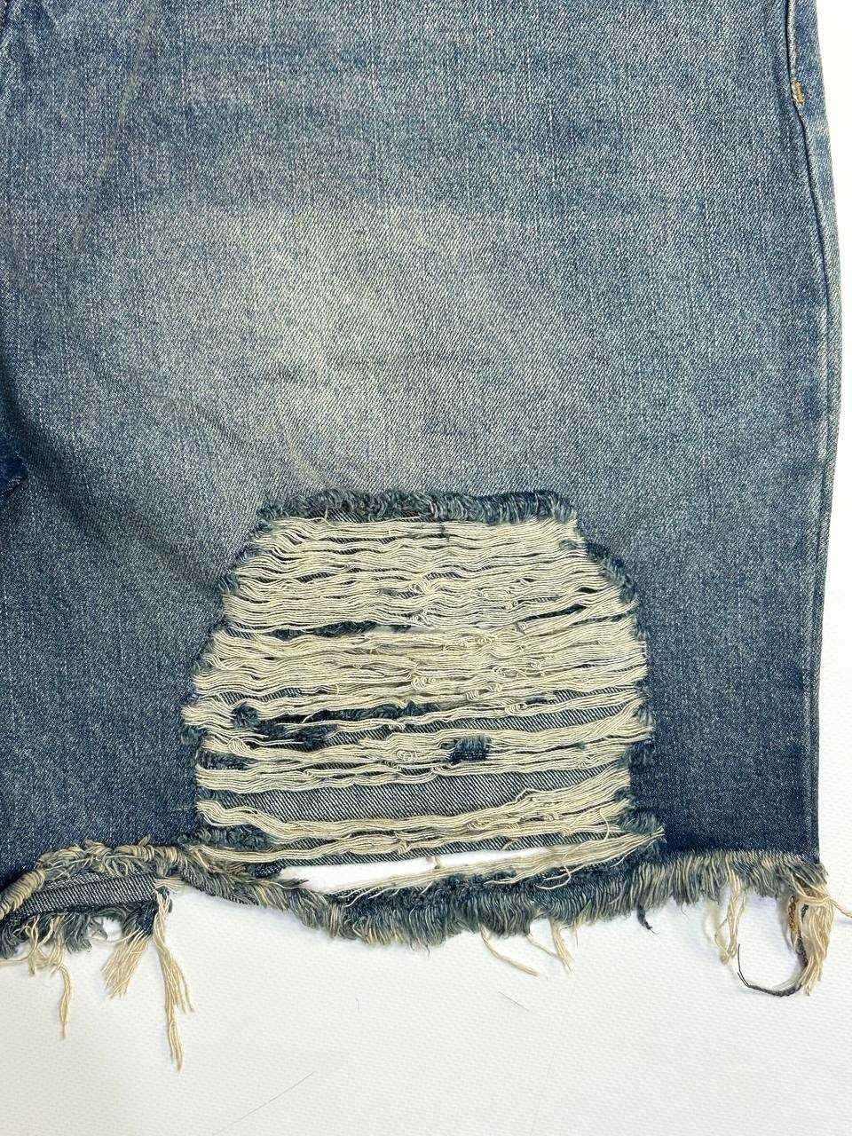 Шорти baggy сині шорты синие голубі сustom distressed archive opium M
