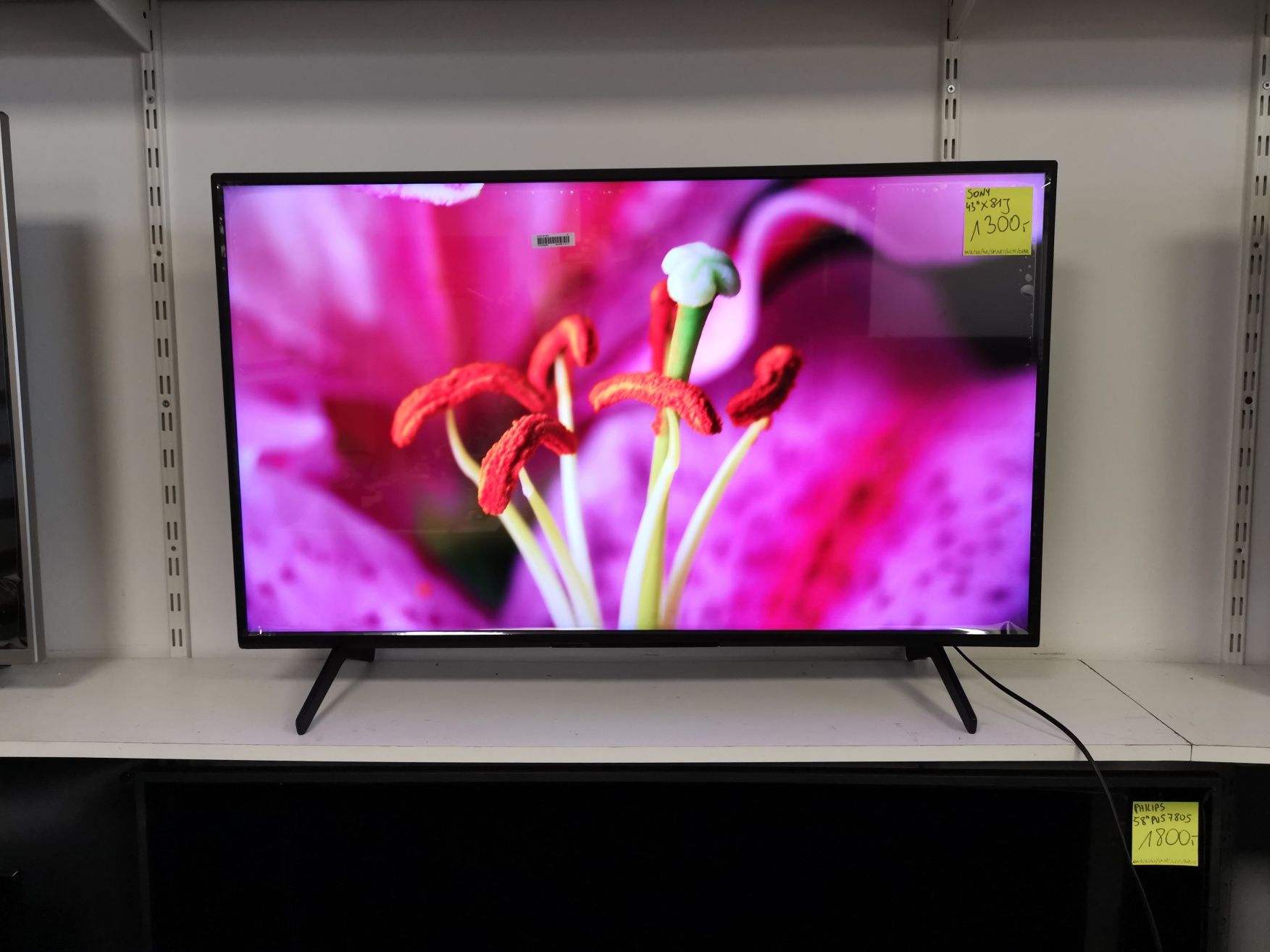 Nowy Sony 43 cale 4K UHD hdr Smart WiFi DVB-T2 43X81J gw12m
