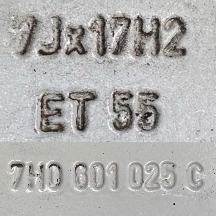 Oryg alufelgi 17 VW T5 T6 Multivan Transporter 7x17 5x120 ET55 wysyłka