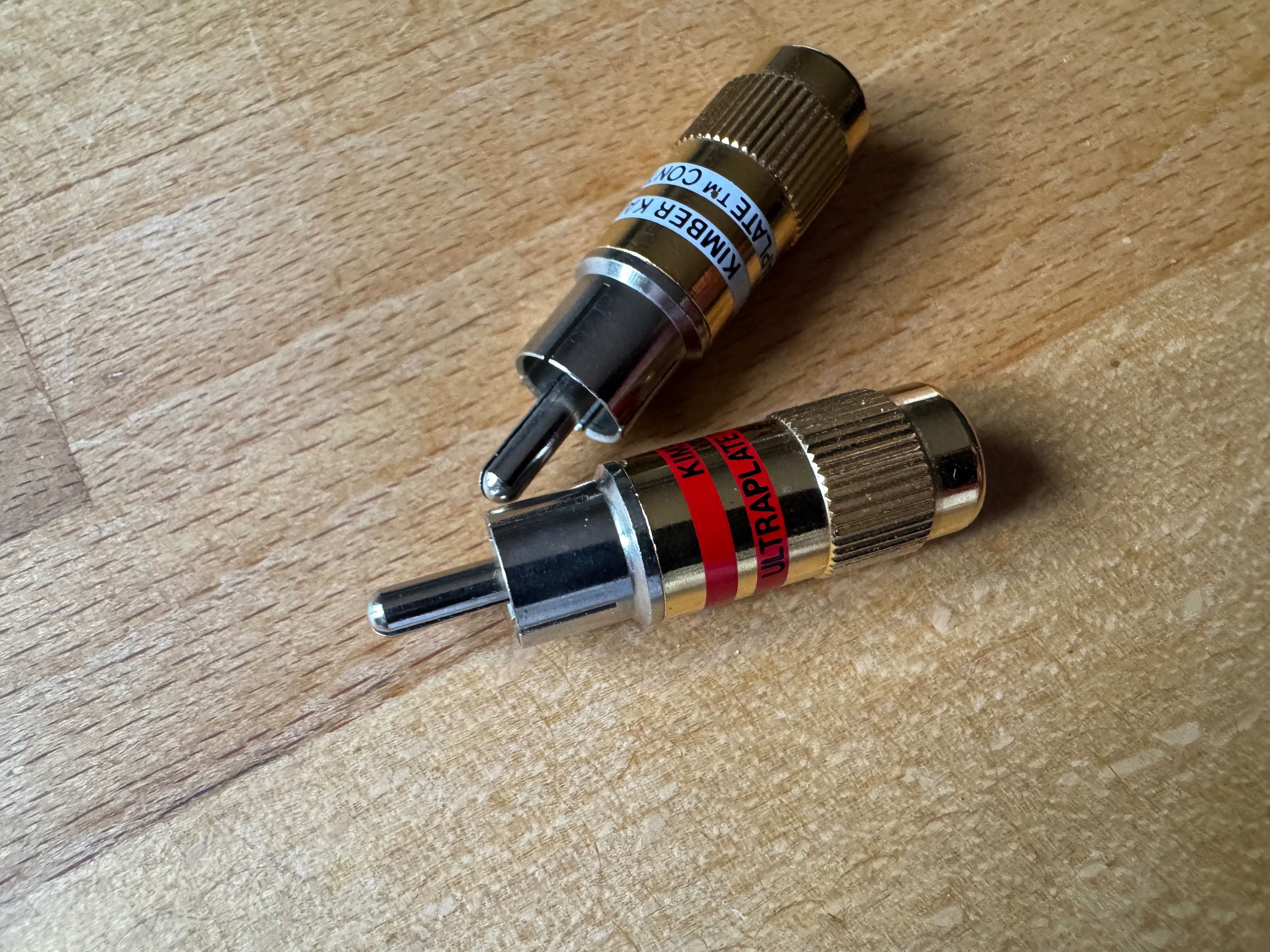 Kimber Kable - Ultraplate wtyki RCA rodowane para