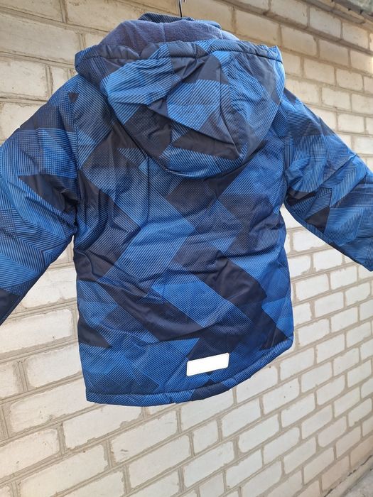 Теплая зимняя куртка для мальчика,  Fun time 110см