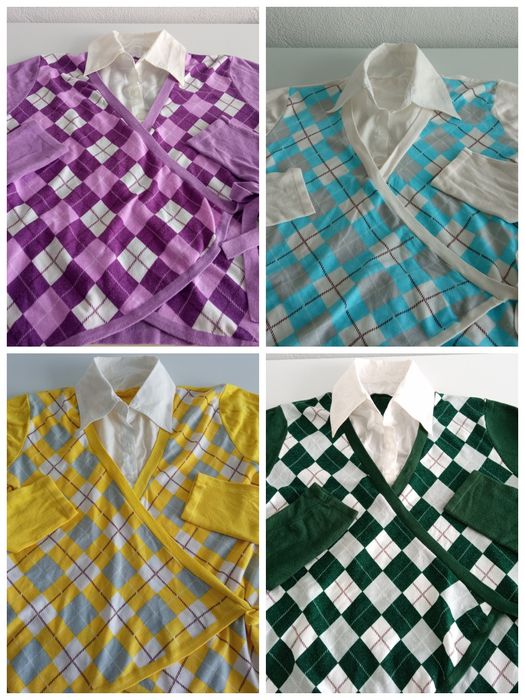 2 em 1 - Camiseiro e casaquinho de malha traçado M/L