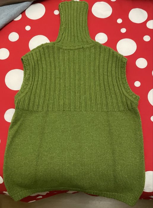 Camisola sem mangas/Colete verde