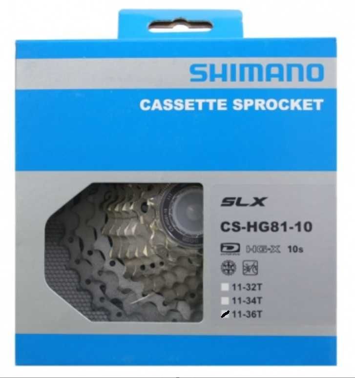 Kaseta 10 rzędów SHIMANO SLX CS-HG81-10, 11-36T napędów 1x10 2x10 3x10