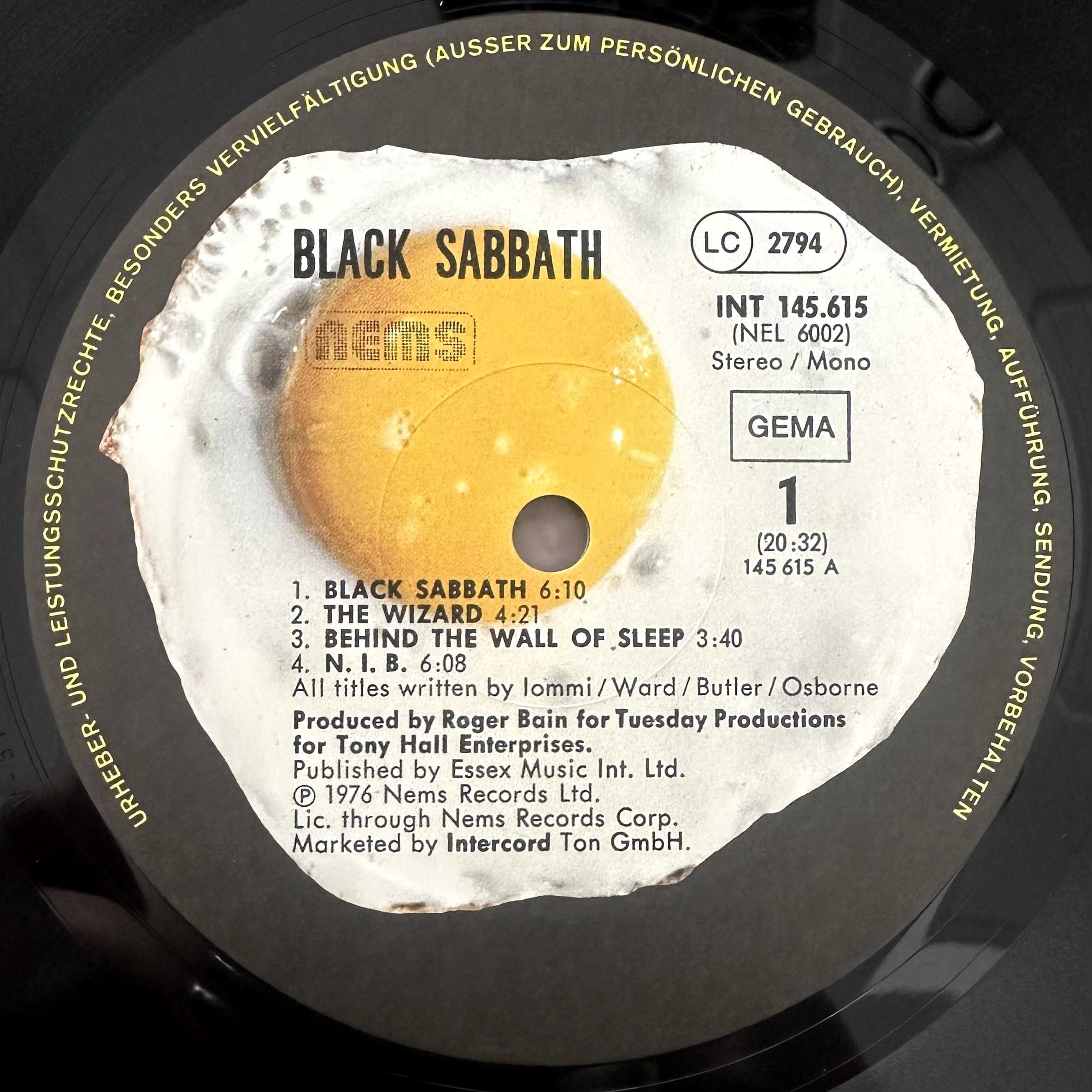 Black Sabbath (Vinyl, 1976, Germany)