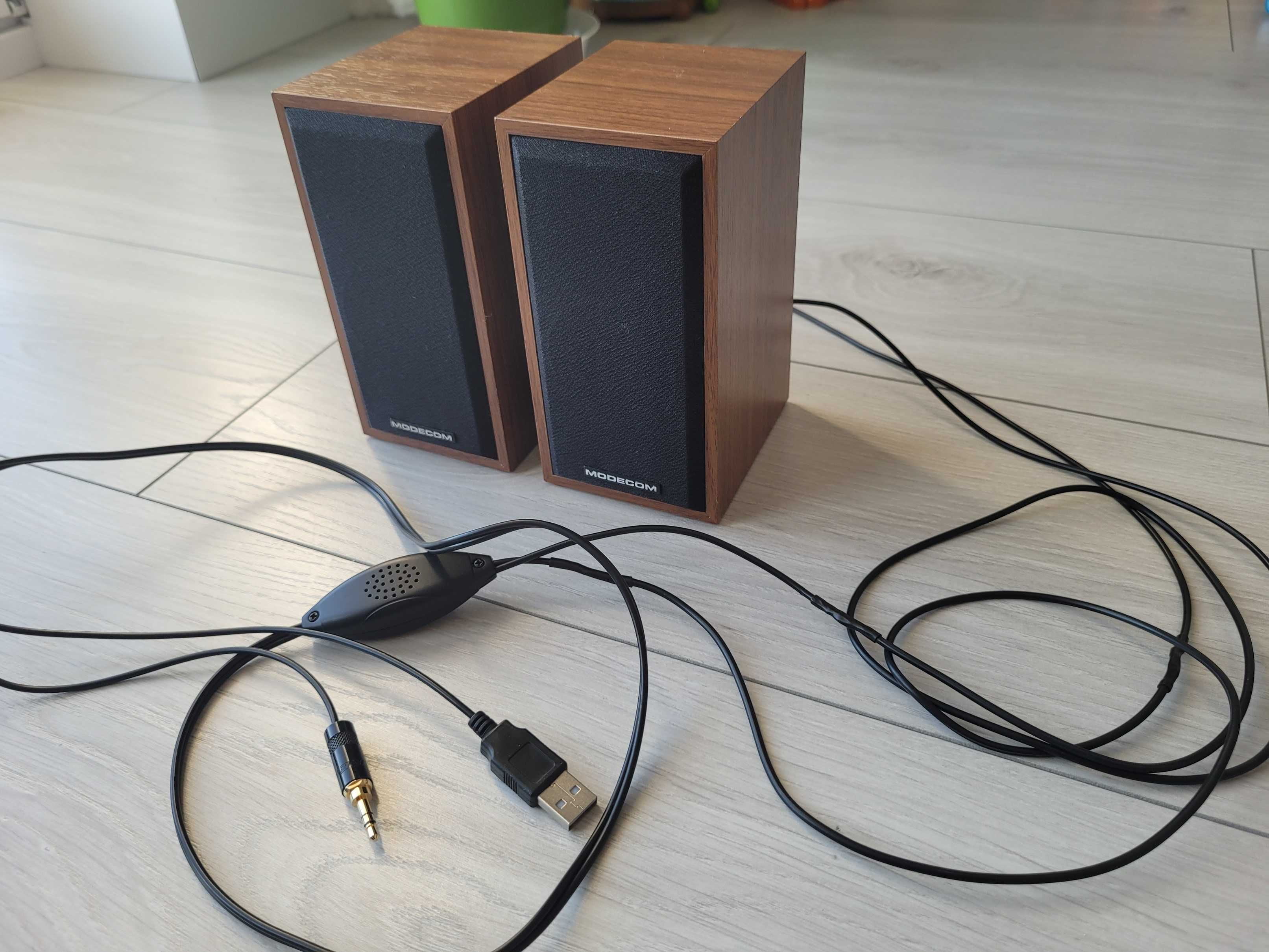 Głośniki 2.0 MODECOM MC-SF05 USB - DREWNO, doinwestowane