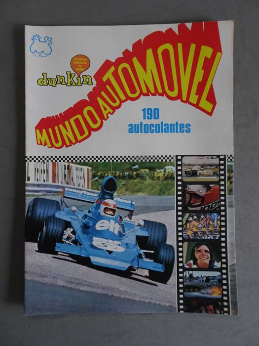 Rara caderneta de cromos vazia Pastilhas Dunkin - Mundo Automóvel