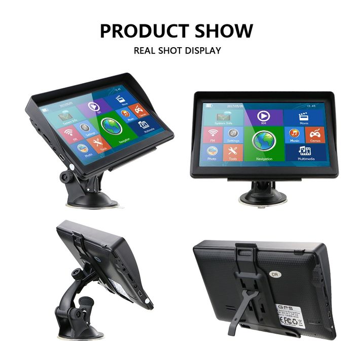 Navegador 7 polegadas GPS automóvel Touch 8GB suporta Mp4 NOVO