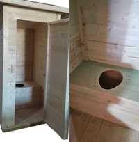Туалет уличный из дерева с сиденьем 1х1.2м. (1.2х1.4м) (код 7001)