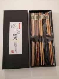 Conjunto 5 pares de chopsticks japoneses