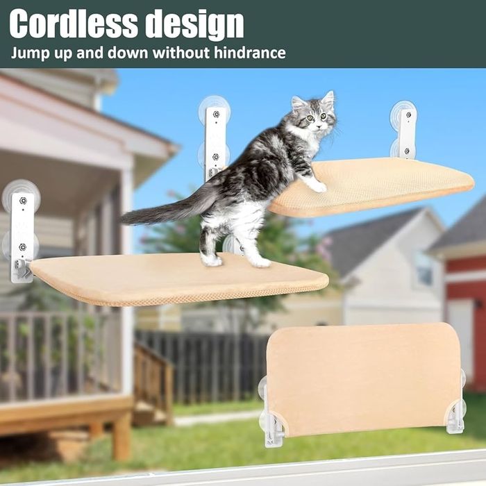 Składany hamak dla kota na okno Leżak Legowisko 743