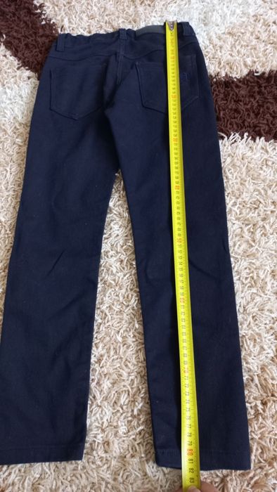 Брюки в школу её а мальчика  синий цвет хлопок