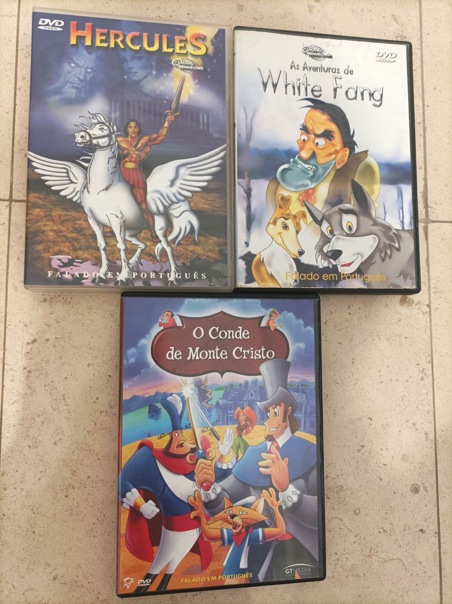 Lote de 5 DVDs de Animação (Hércules, Simpsons)