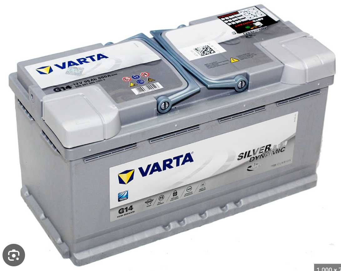 Varta Silver Bosch S6 AGM 95 Ah 850 En G14  2 роки АКЦІЙНА Ціна! Нові