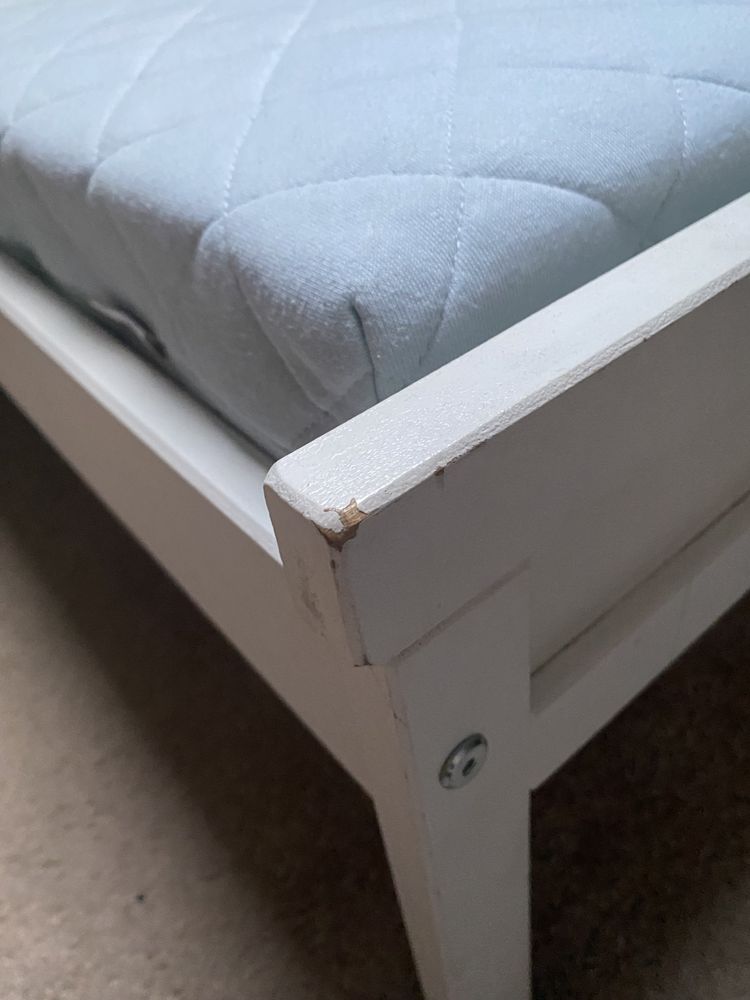 2 łóżka IKEA Sniglar białe 70x160