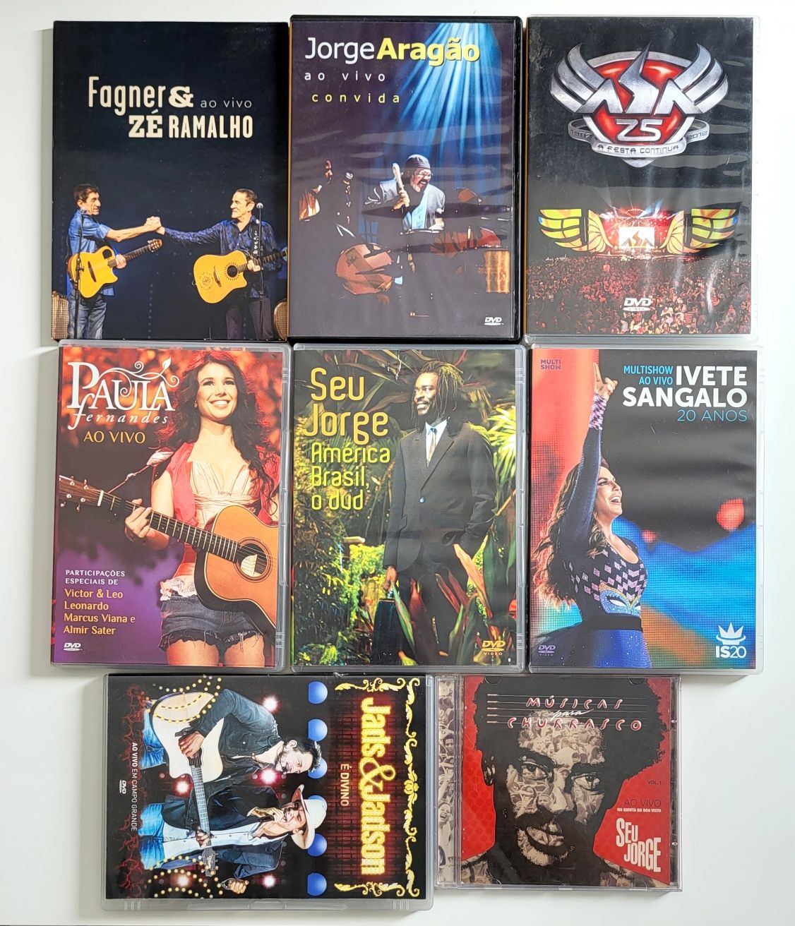 Pack CDs e DVDs de Música Brasileira - 15€ Tudo