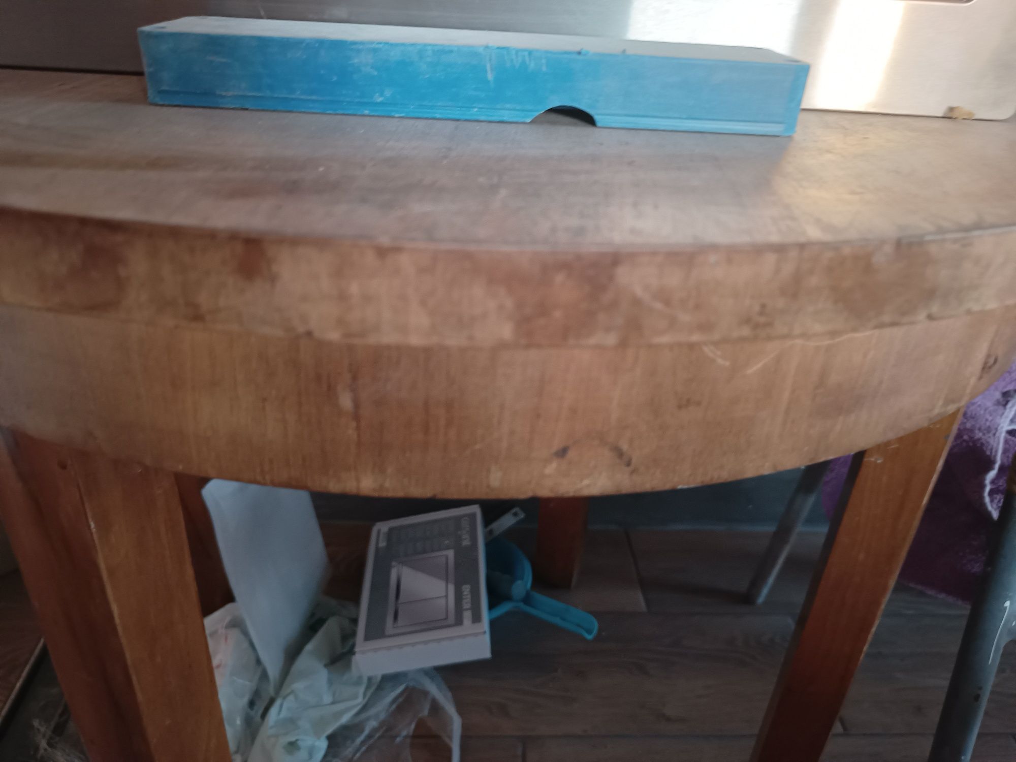 Stół mały do renowacji fi 76cm