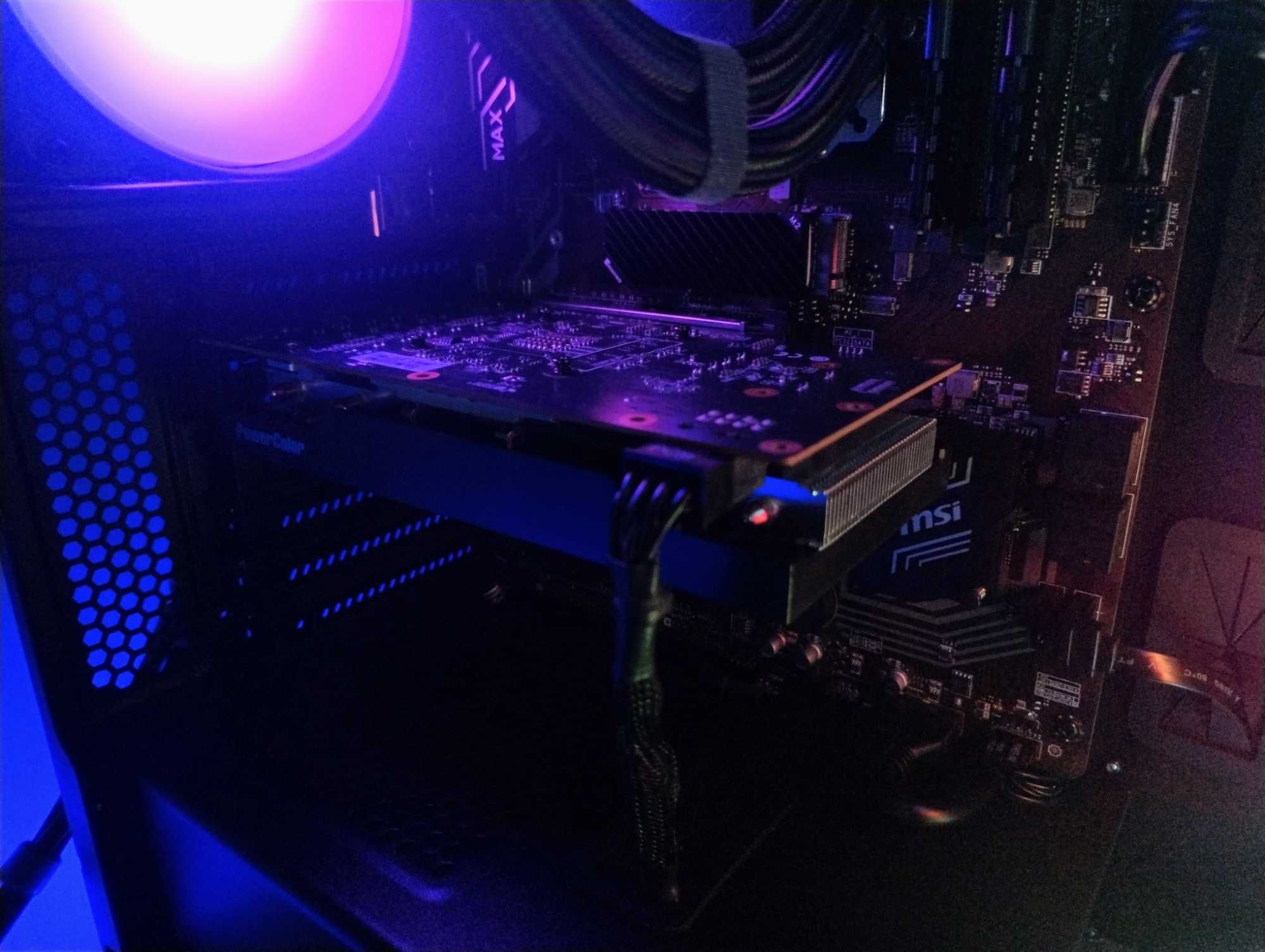 Komputer gamingowy Ryzen 5 + AiO, 16GB RAM, RX6600, SSD + HDD