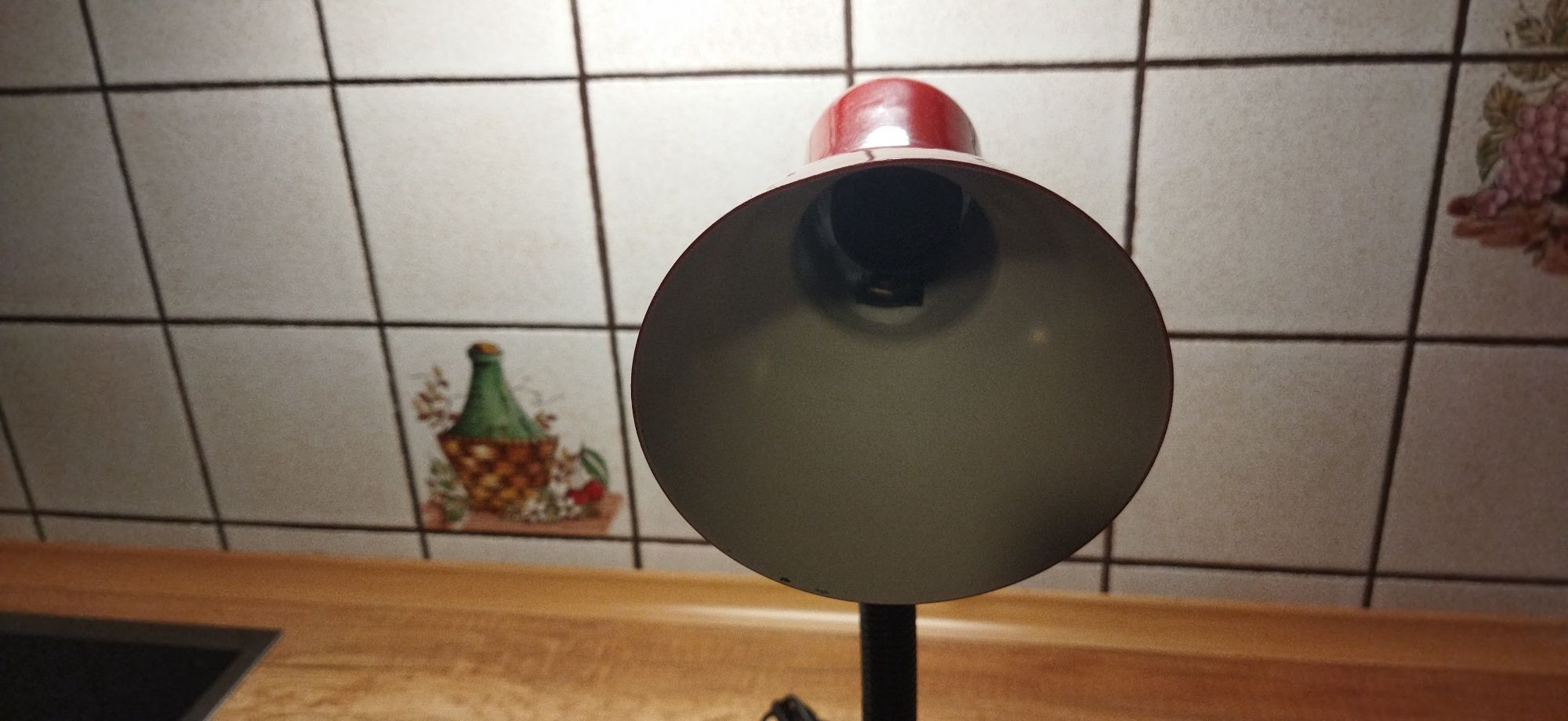 Lampa metalowa biurkowa E27