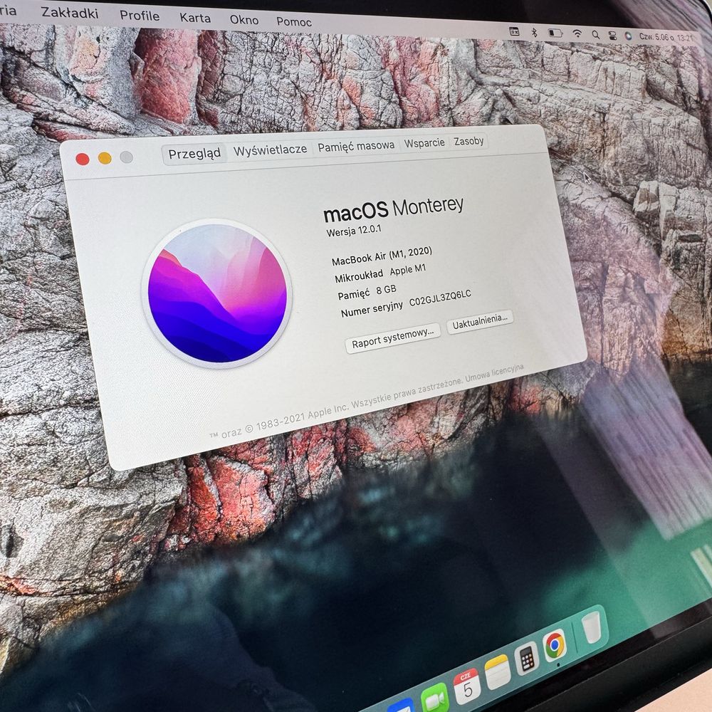 MacBook Air 13” M1 • 2020 • Różowy • 8GB RAM • 256GB SSD