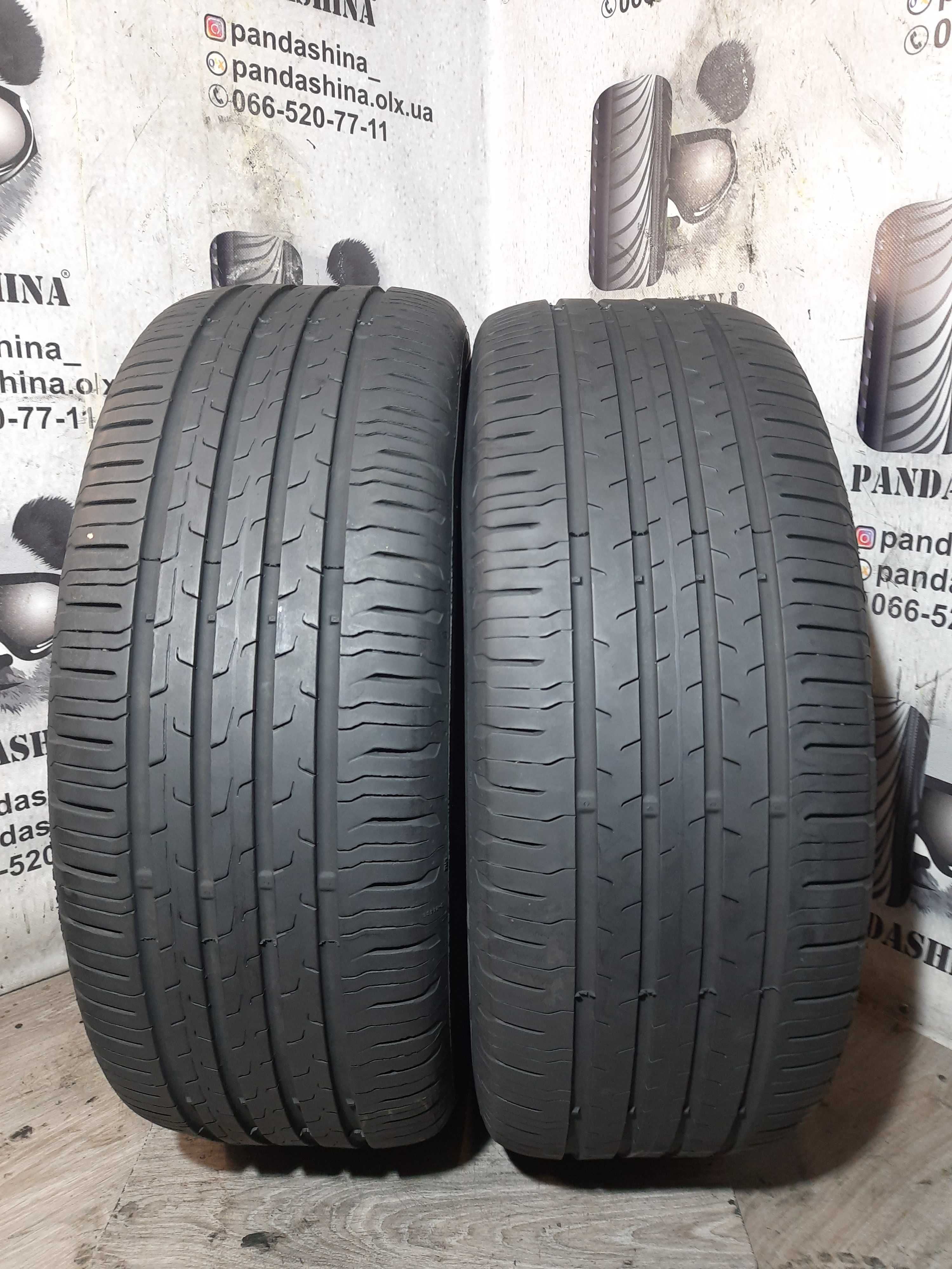 Шини 6мм 225/60 R16 CONTINENTAL EcoContact 6 б/у літо склад