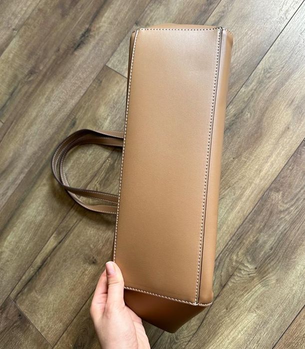 Сумка коричнева жіноча вмістка reserved трендова шопер великс