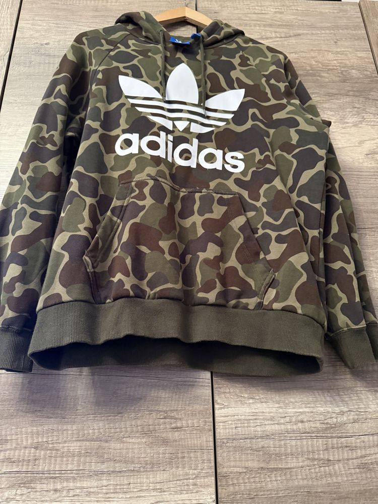 Bluza męska Adidas Camo Hoodie MORO rozmiar M