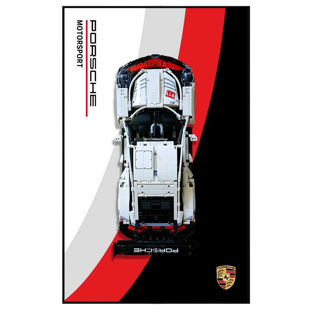 Ramka do ekspozycji ściennej LEGO Porsche 911 RSR 42096