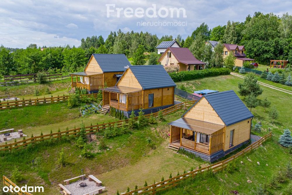 Gotowy biznes 6 nowych domów na Mazurach na wynajm