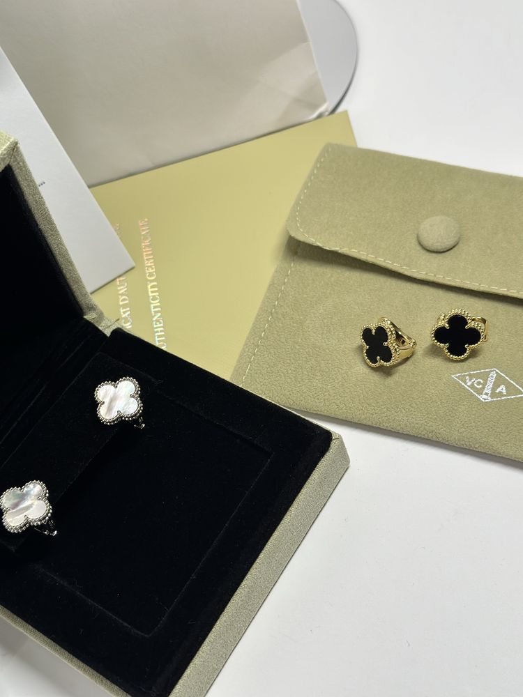 Сережки Van Cleef чорні