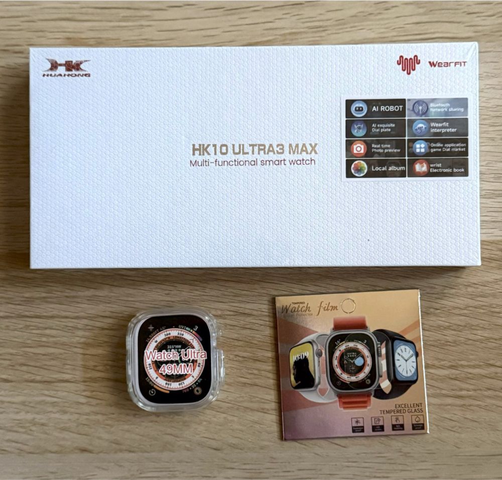 Smartwatch HK10 Ultra3 Max 2,02" AMOLED PL czarny