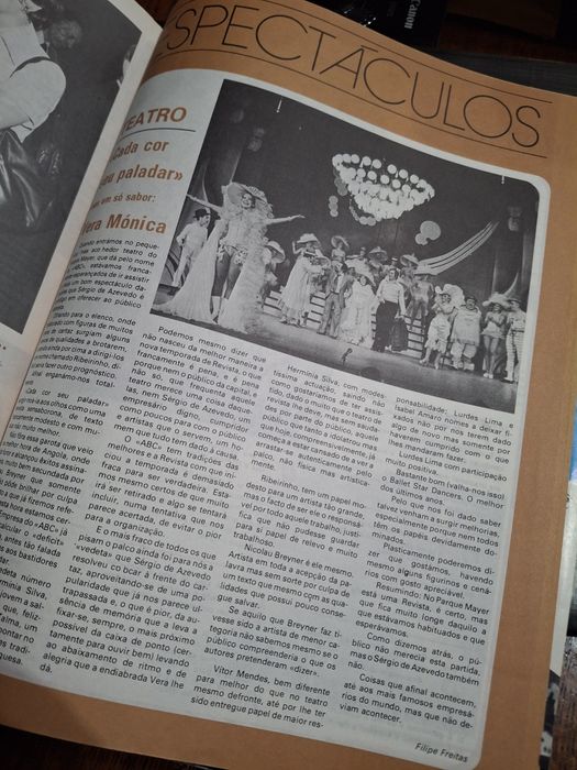 Revistas gente com Parque Mayer teatro revista