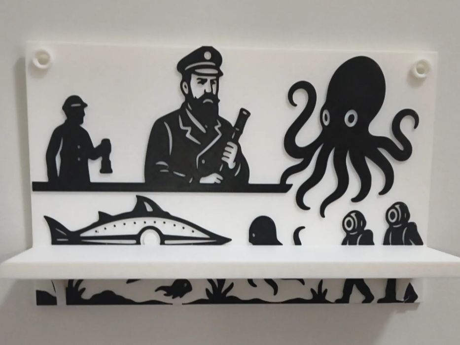 Prateleira de Parede '20.000 Léguas Submarinas'