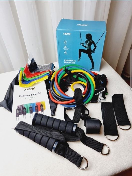 Zestaw gum oporowych do ćwiczeń ekspander Aerb