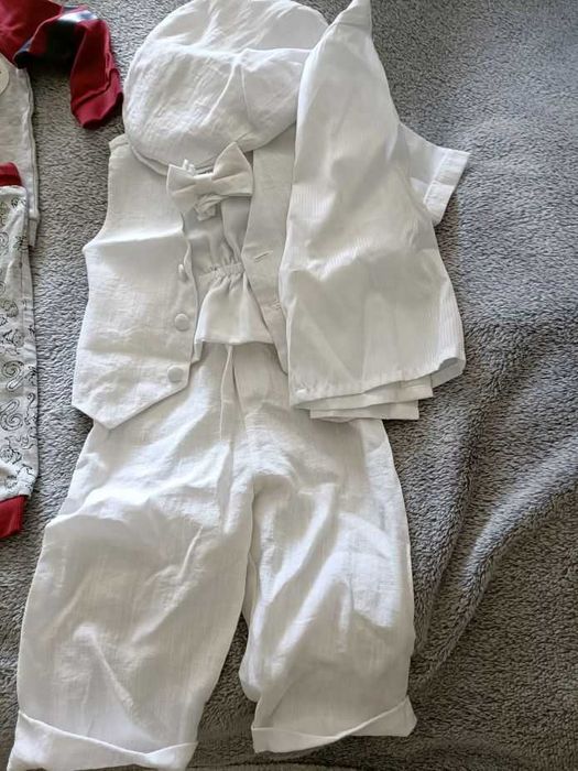 Ubranko chrzest r 74 chłopiec + drugi zestaw gratis OKAZJA