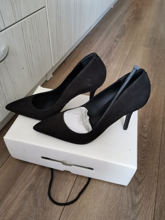 Туфлі на підборах Aldo, жіночі лодочки натуральний нубук,  Aldo viadie