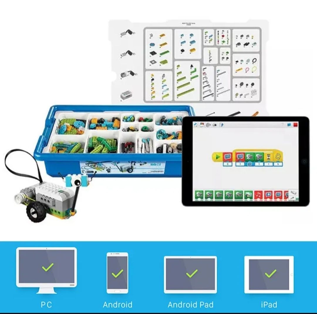 LEGO WeDo 2.0, запауовані, конструктор, робототехніка, програмування,