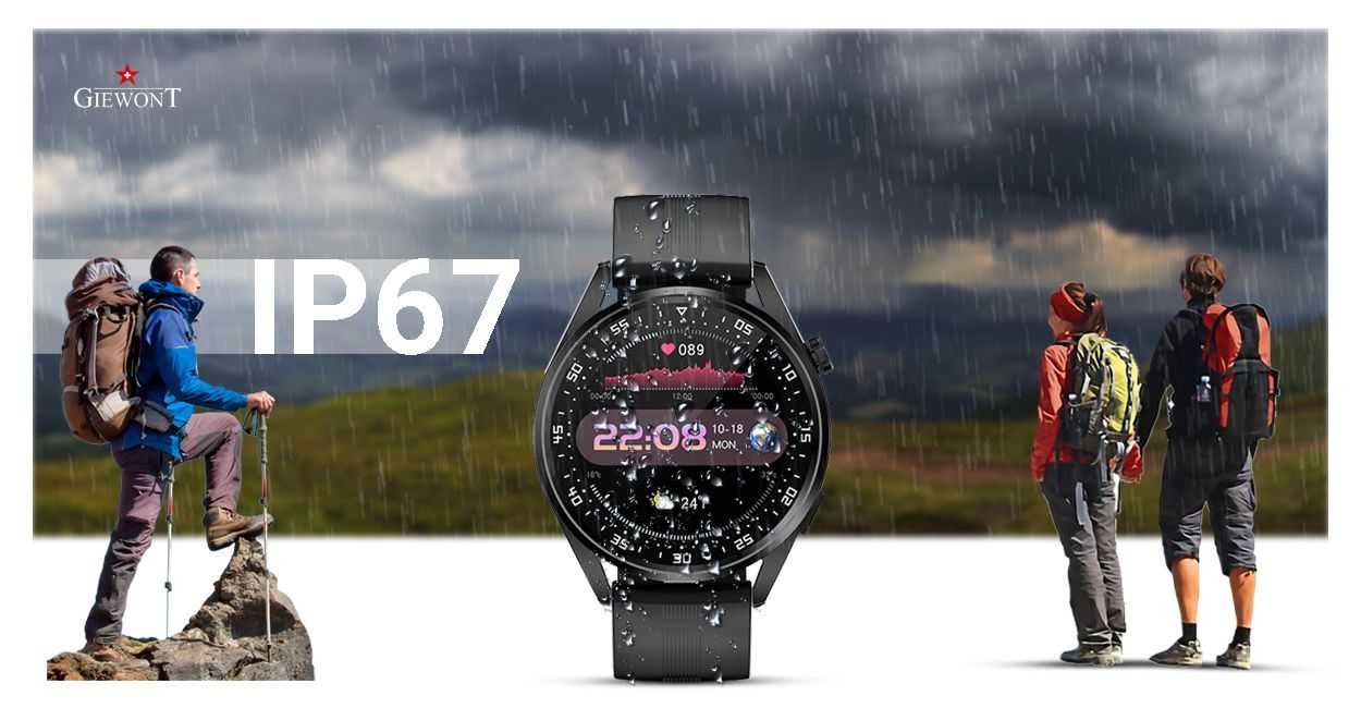 Smartwatch Giewont Vertex SmartCall GW450-1 Carbon/Carbon