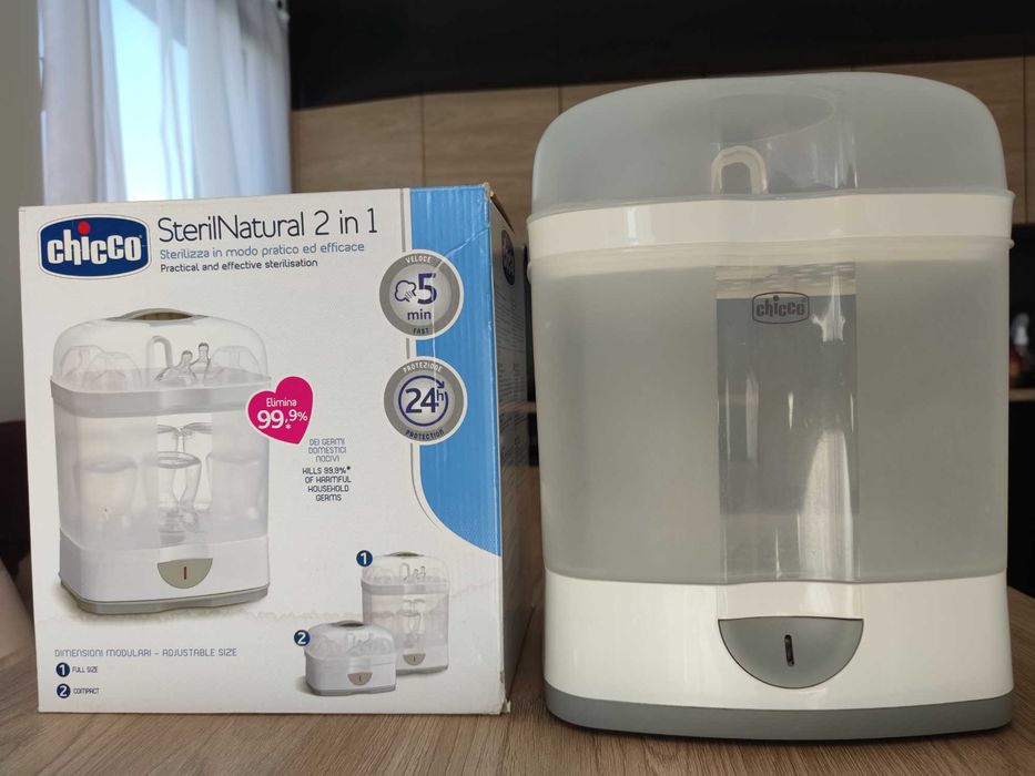 Elektryczny sterylizator parowy Chicco 2w1