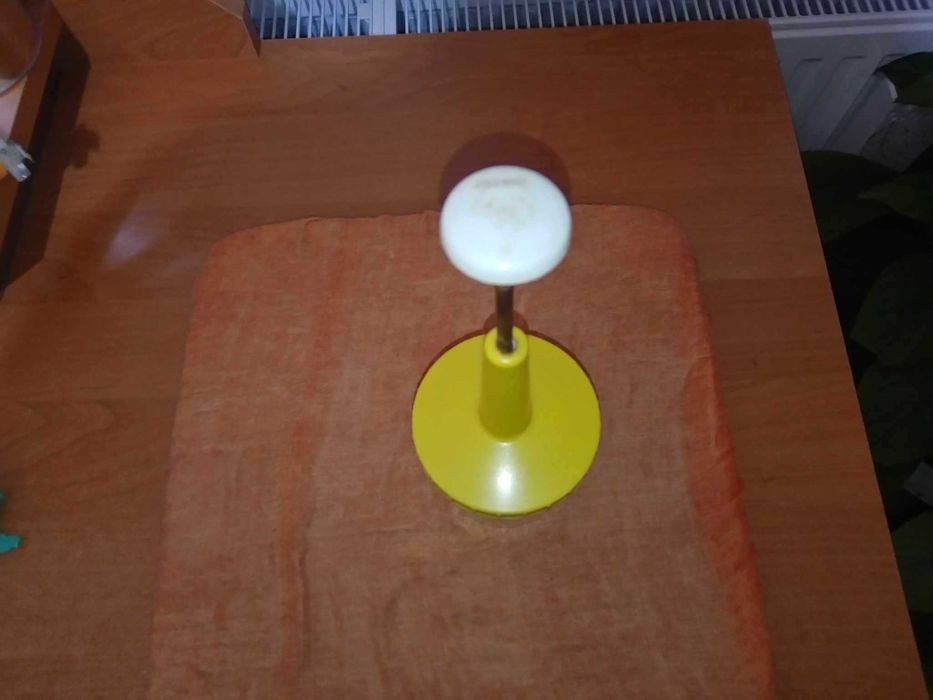 Szatkownica do cebuli czosnku krajacz siekacz ręczny PRL żółty