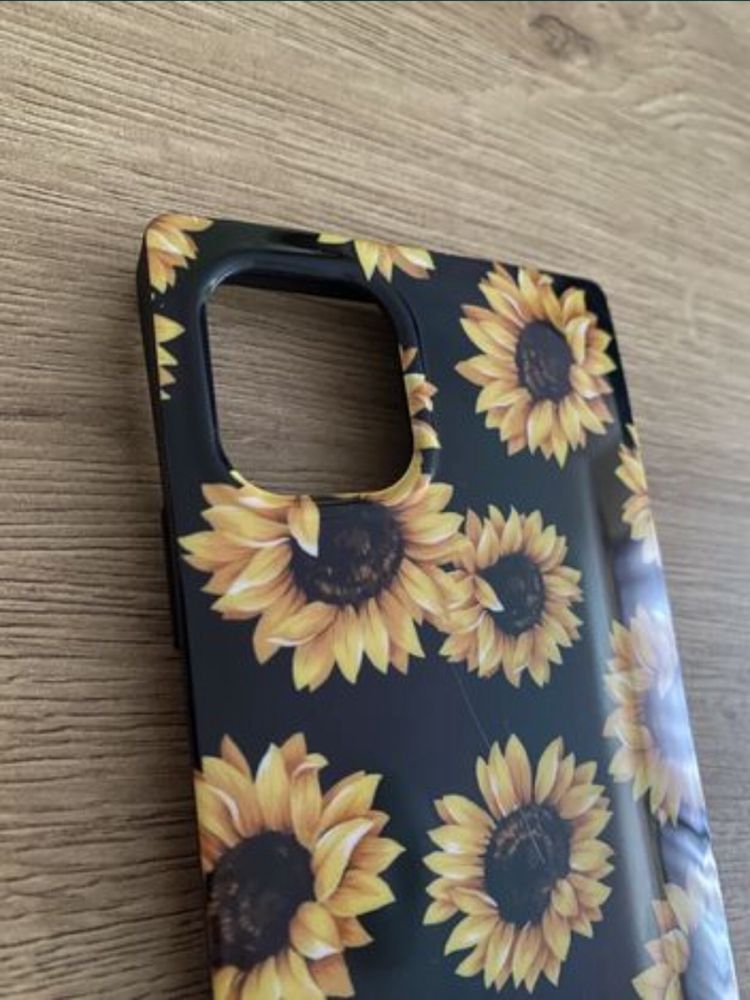 Etui-Case Iphone 11 silikonowe słoneczniki