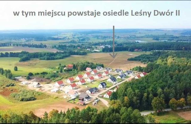 Sprzedam działki z pozwoleniem na budowę,  działka Leśny Dwór