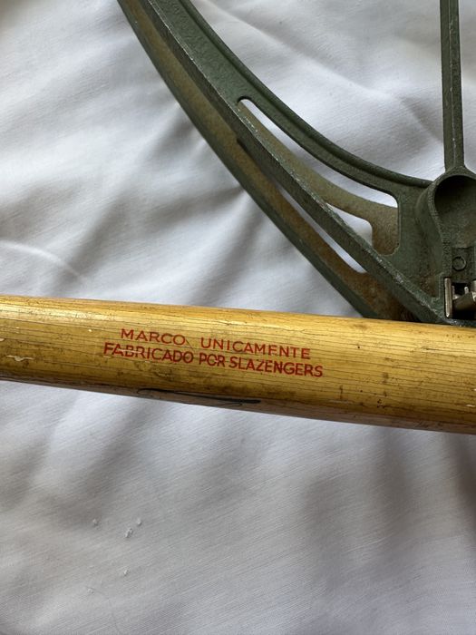 Raquete Slazinger, anos sessenta