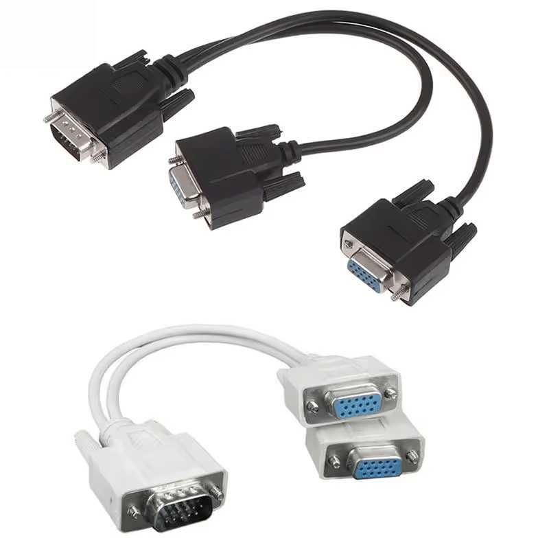 Кабель VGA - VGA 1.5 м папа-папа активный сплиттер D-Sub RGB