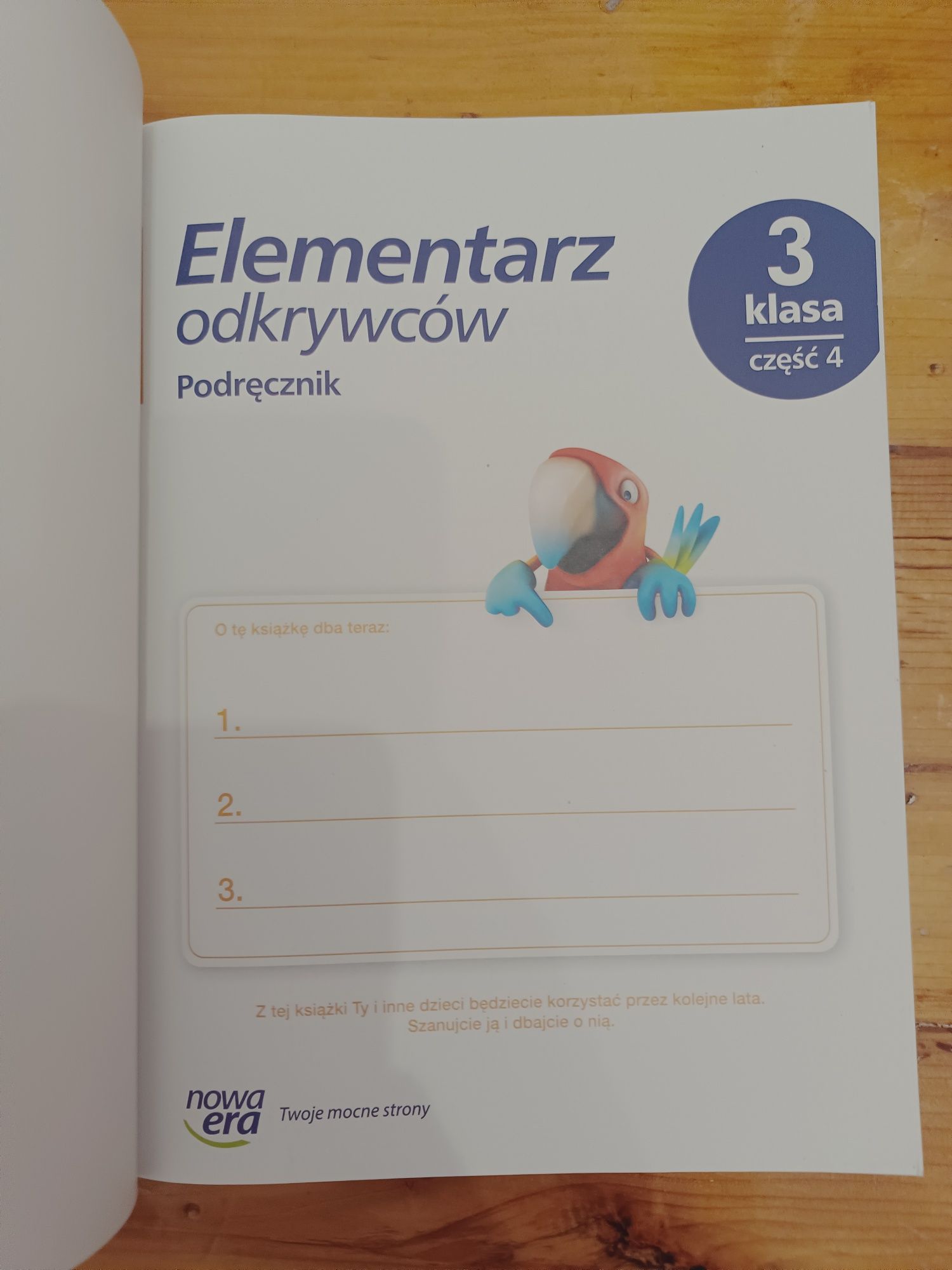 Podręcznik do klasy 3 elementarz odkrywców część 4 Nowa era