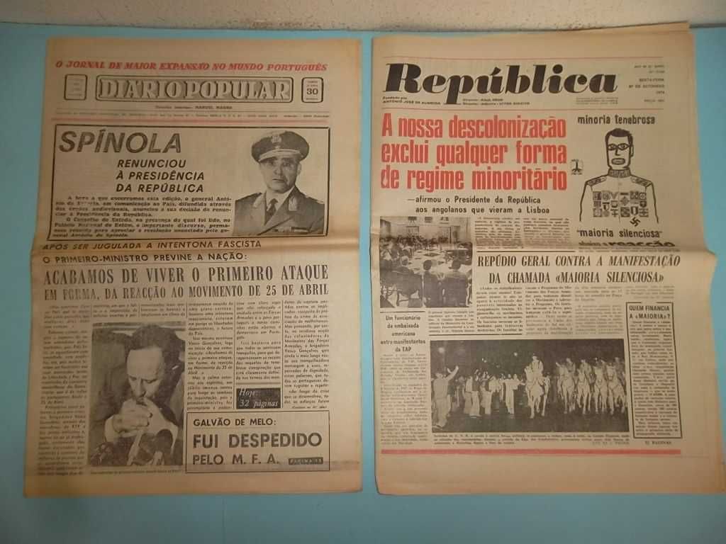 21 JORNAIS DE 1974 - ANO DA REVOLUÇÃO