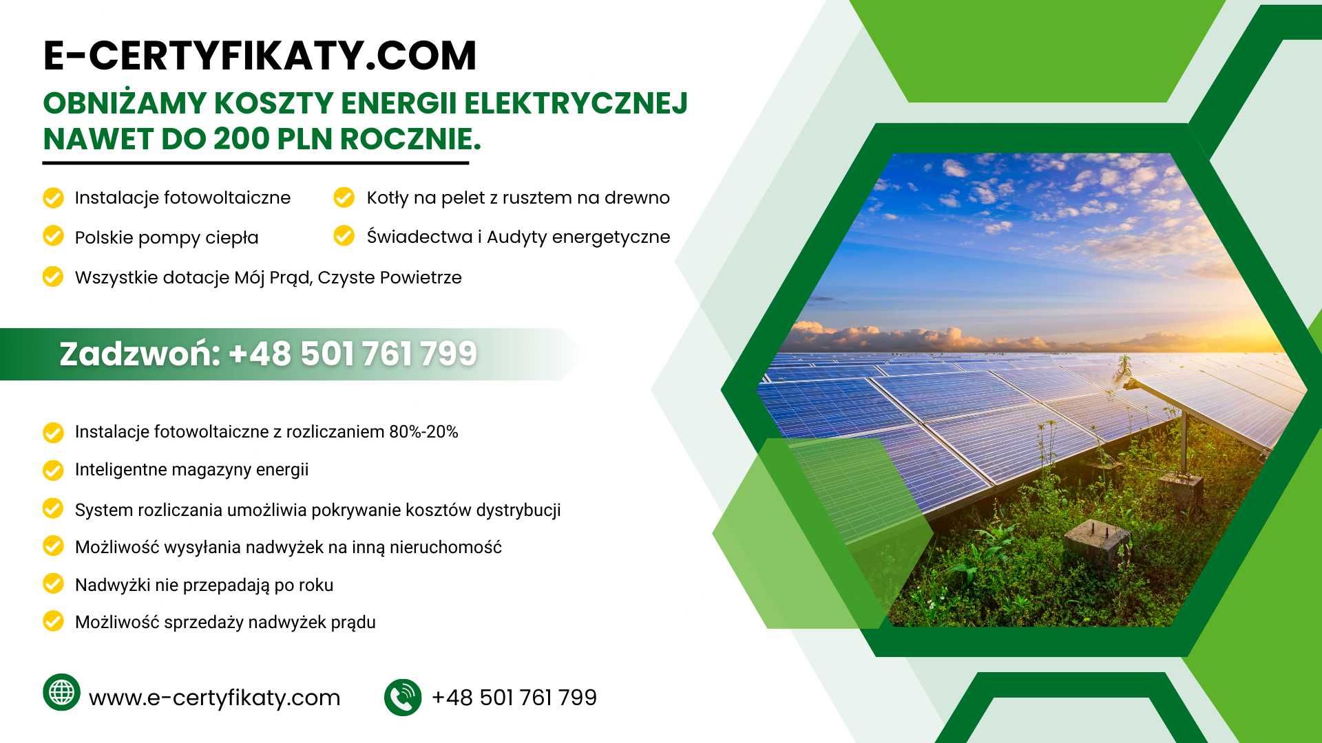 Świadectwa Energetyczne 199pln